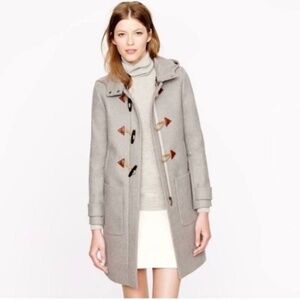 J Crew Collection toggle coat in Italian wool-blend melton